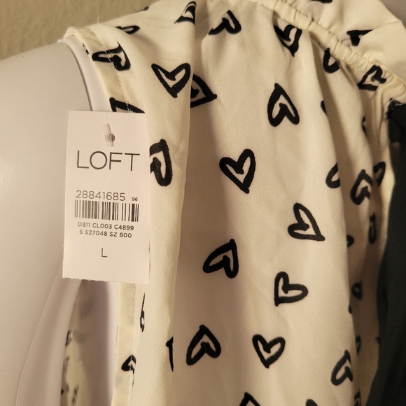 Loft Peplum Heart Blouse - Picture 4 of 6